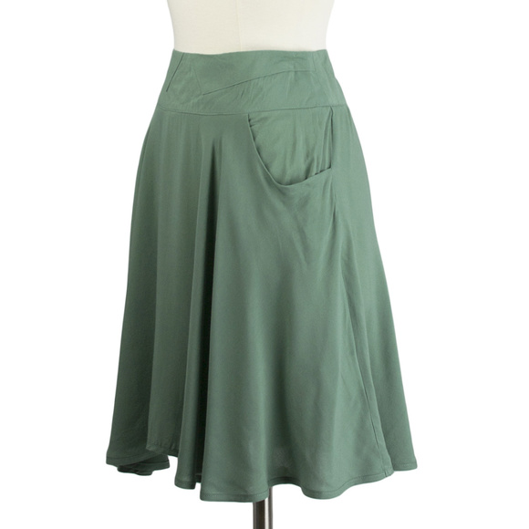 ▪️Skunkfunk | Sage Green Organic Cotton Skirt - Picture 3 of 5